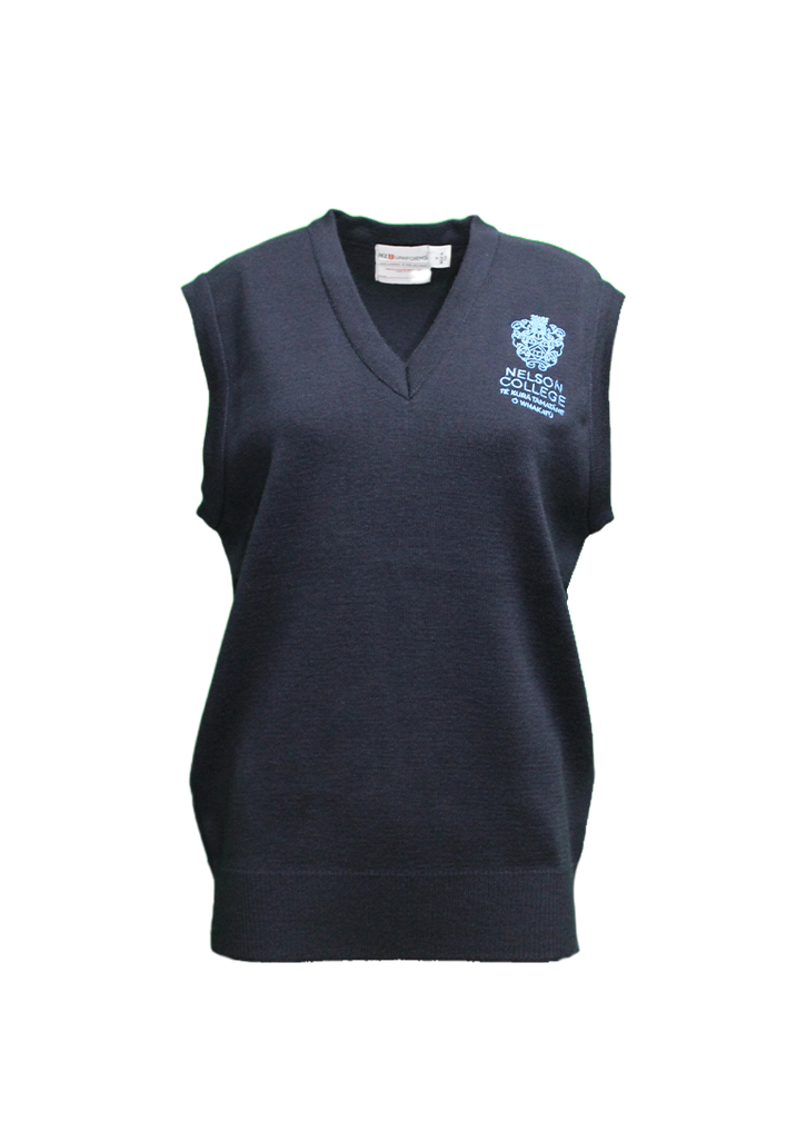 Nelson College Vest Navy