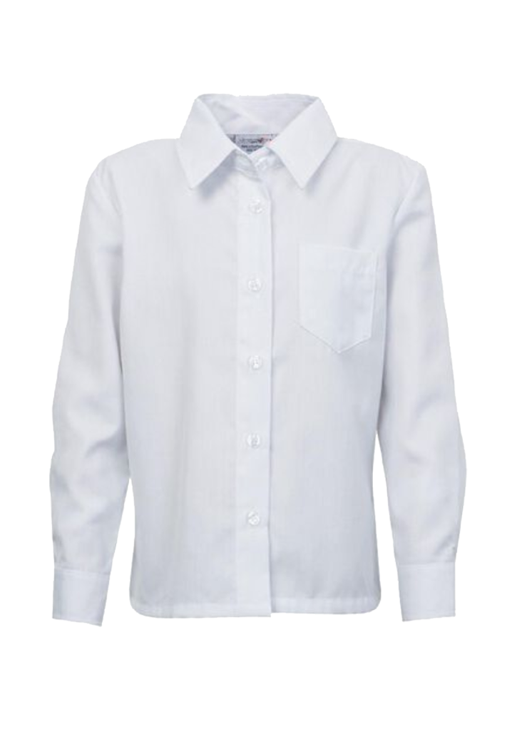 Nelson College Formal Shirt LS White