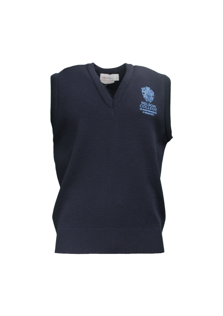 Nelson College Vest Navy